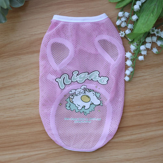 Chaleco Fresco para Mascotas con Estampado de Cuadrícula y Caricaturas - Image 8