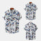 Camisa Floral de Solapa para Hombre - Manga Corta