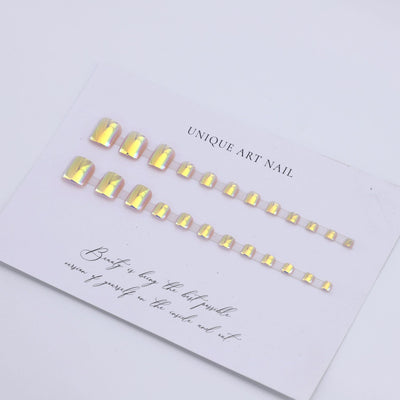 Pegatinas de Uñas Espejo Luz Lunar - Diseño Minimalista Elegante - Image 3