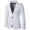 Blazer Ejecutivo de Cuero PU con Botón Simple