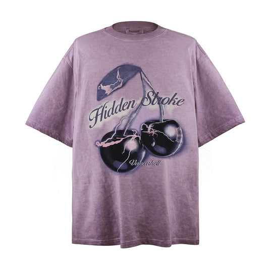 Playera Casual de Algodón con Diseño Tie-Dye para Hombre