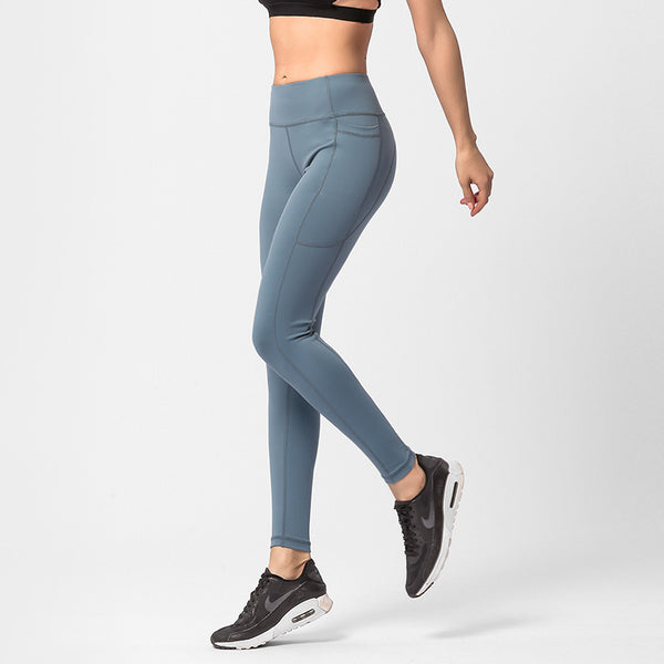 Pantalones Deportivos de Cintura Alta con Levantacaderas y Bolsillos