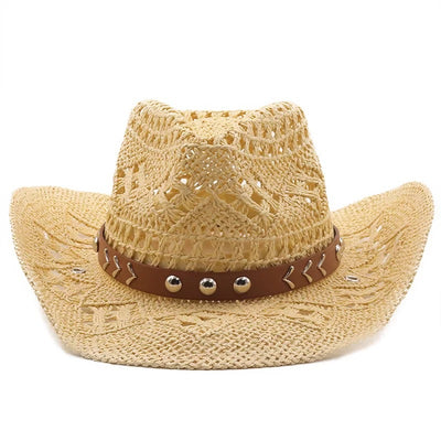 Sombrero Vaquero de Paja para Playa - Protección Solar para Mujeres - Image 33