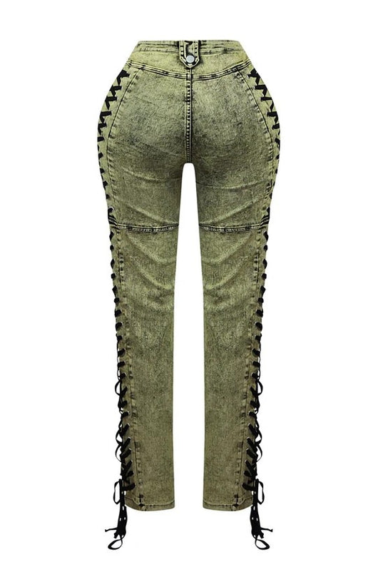 Jeans Bandage con Cordón para Mujer - Estilo Hot Girl Europeo y Americano - Image 34