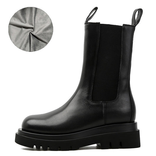Botas Martin Mujer Plataforma Alta Estilo Británico Industrial - Image 5