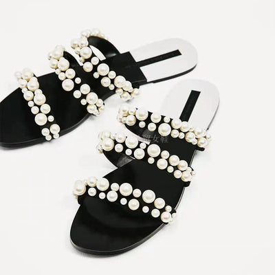 Sandalias Planas Casuales para Mujer con Perlas - Cómodas y Elegantes - Image 10