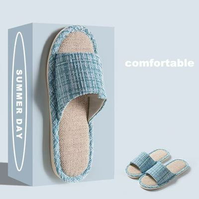 Pantuflas de Algodón y Lino Transpirables para Casa - Image 11