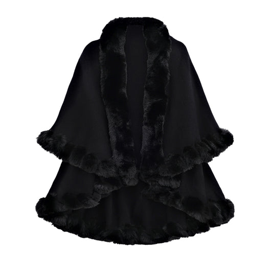 Capa y Chal de Doble Capa con Cuello de Conejo para Otoño e Invierno - Image 2