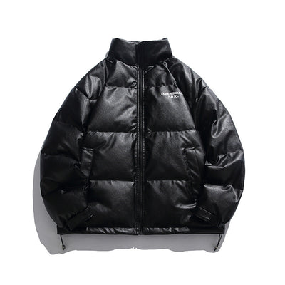 Chaqueta Acolchada de Plumón de Pato Blanco con Cuello Alzado para Hombre - Image 12