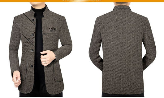 Abrigo Ejecutivo Casual para Hombre - Chaqueta Stand Collar Elegante - Image 22