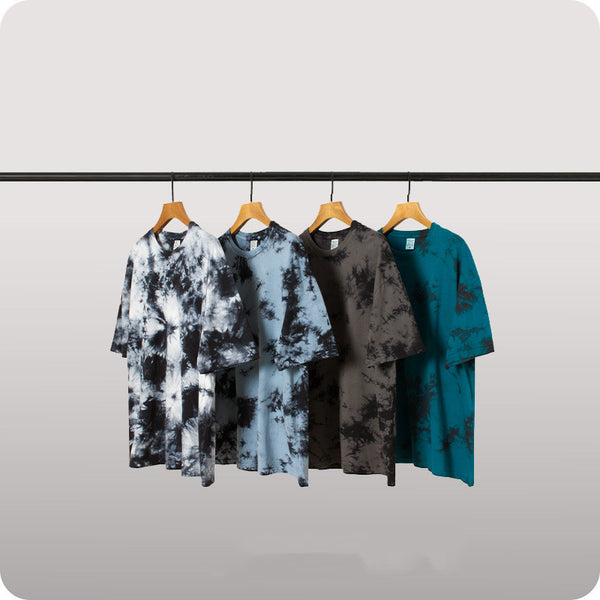 Camiseta Tie Dye Irregular para Hombre - Manga Corta