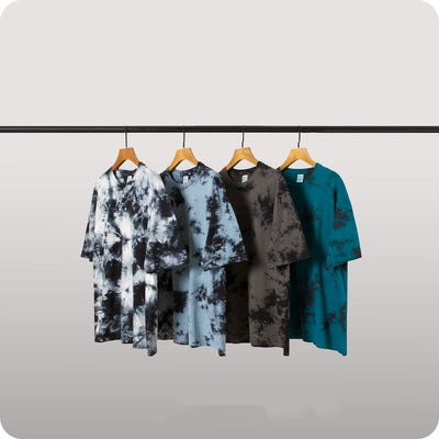 Camiseta Tie Dye Irregular para Hombre - Manga Corta - Image 2