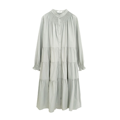 Vestido Casual Plisado Cuello Redondo para Mujer - Image 12