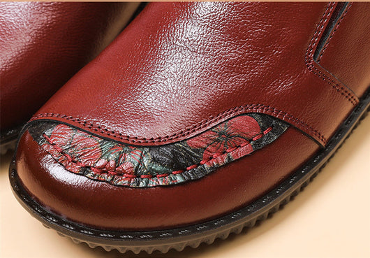 Zapatos Casuales de Cuero Suave con Suela Plana para Mujeres Mayores - Image 14