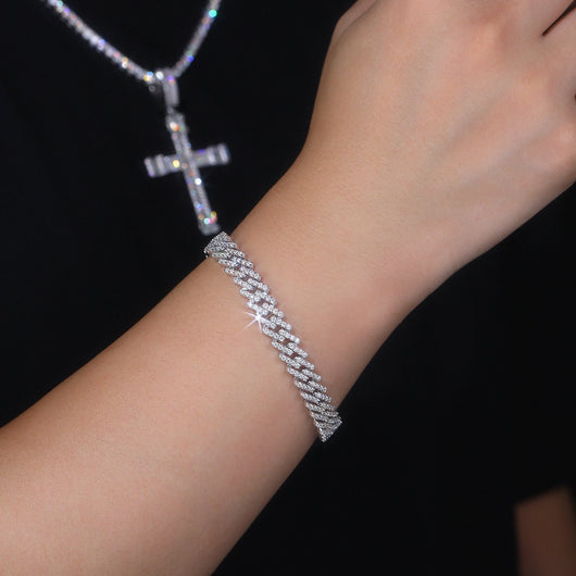 Pulsera de Plata S925 con Moissanita Premium - Joyería Luxury Plateada en Platino - Image 6