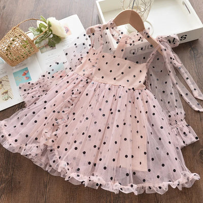 Vestido de Malla Manga Larga para Niñas - Colección Otoño - Image 4