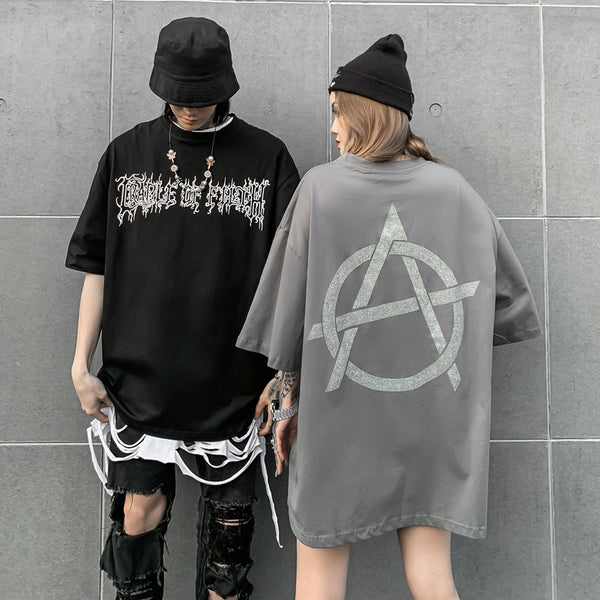 Playera Corta con Rhinestones para Hombre