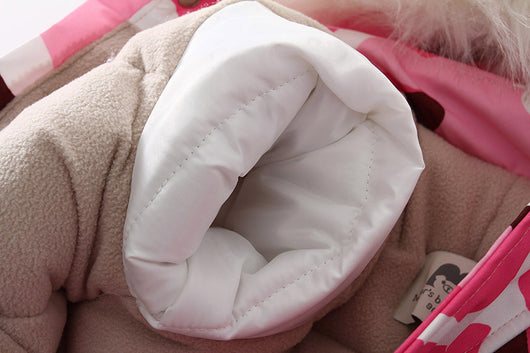 Traje de Esquí Impermeable para Niños con Cuello de Piel - Image 15
