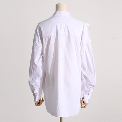 Blusa Casual con Flores Tridimensionales y Detalles de Volantes - Image 22