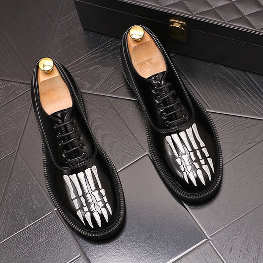 Zapatos de Cuero para Hombre con Suela Gruesa y Punta Redonda - Image 7