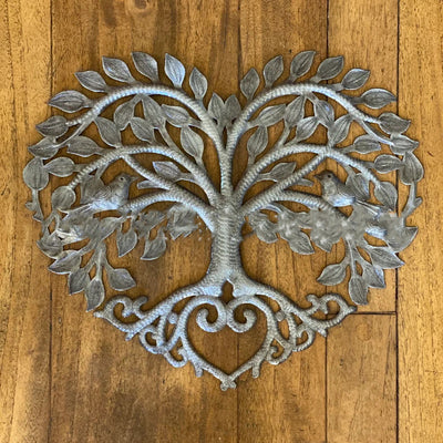 Árbol de la Vida Decorativo de Metal - Arte Mural con Corazón - Image 8