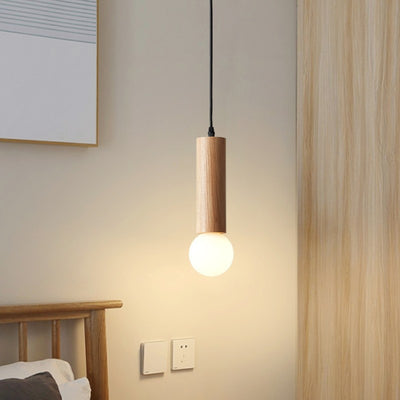 Lámpara Colgante de Madera para Restaurante - Diseño Moderno Minimalista - Image 3