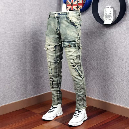 Jeans Casual Rotos para Hombre - Estilo Versátil y Moderno - Image 11