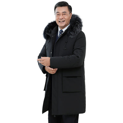 Abrigo Grueso Impermeable para Hombre - Abrigo Largo Térmico de Invierno - Image 4
