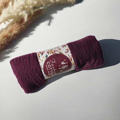 Pañuelo de Algodón y Lino Arrugado Monocromático - Image 90