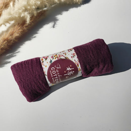Pañuelo de Algodón y Lino Arrugado Monocromático - Image 90