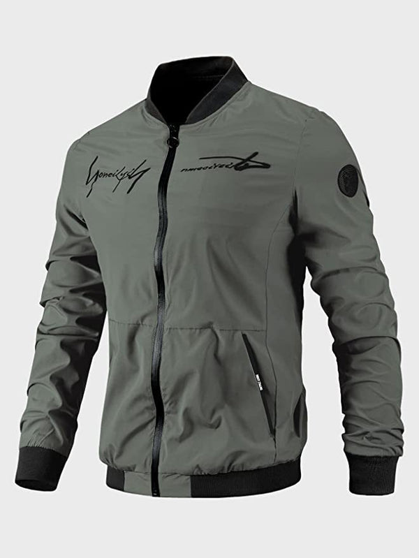 Chaqueta Vintage con Estampado para Hombre