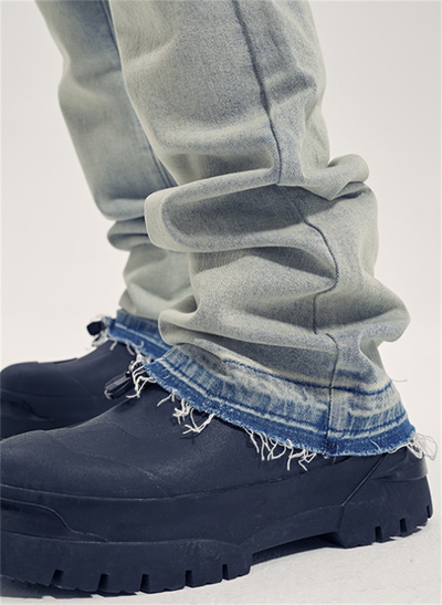 Jeans Slim Fit Flare Desgastados Trendy para Hombre - Image 6