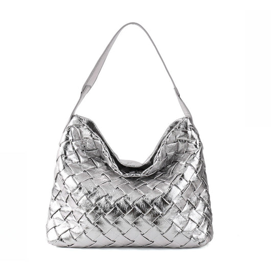 Bolso de Cuero Plisado con Gran Capacidad - Bolsa de Hombro Portátil y Elegante - Image 7
