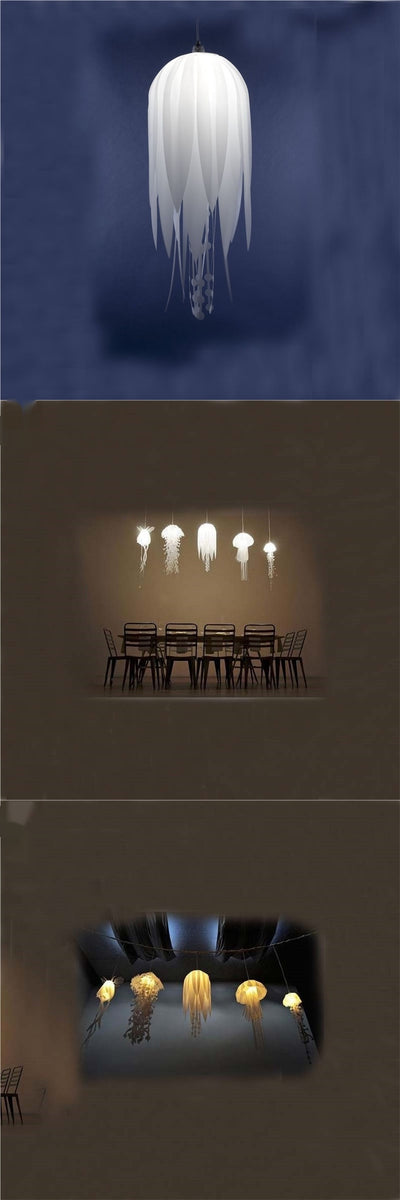 Lámpara Medusa de Fibra Óptica - Araña LED Moderna para Sala y Dormitorio - Image 14