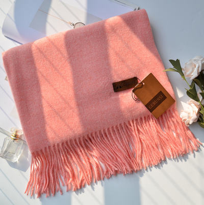 Bufanda de Cachemira Suave para Mujer - Colores Lisos y Cálidos - Image 6