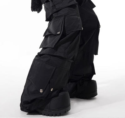 Pantalones Ejecutivos Oscuros con Bolsillos Múltiples - Image 6
