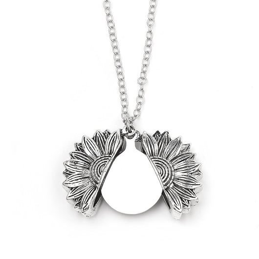 Collar Personalizado Girasol con Grabado de Nombre y Fecha - Image 17