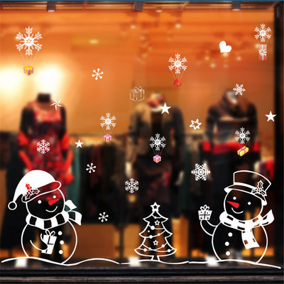 Adhesivo Decorativo Muñeco de Nieve Navideño para Vidrio - Image 10