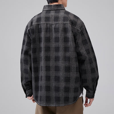 Camisa a Cuadros Otoñal para Hombre - Estilo Personalidad Fashion - Image 7
