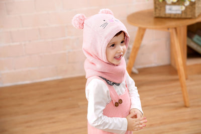 Set de Gorros Tejidos para Niños - Diseño Calicó Otoño e Invierno - Image 10