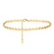 Fashion Women's Sterling Plateado Feet Chain 14K Dorado