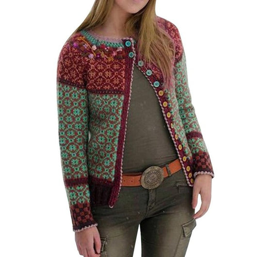 Abrigo Suéter Largo Tejido para Mujer - Abrigo de Invierno - Image 5