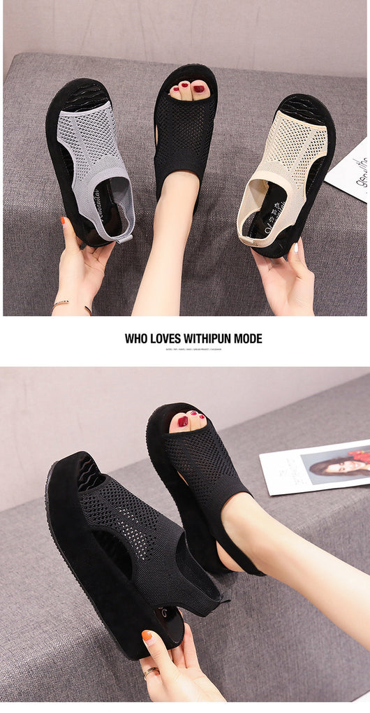 Zapatos Plataforma Tejidos para Mujer con Cuña Suave y Suela Flexible - Image 16
