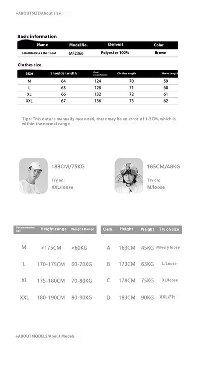 Chaqueta de Cuero PU Estilo Retro Americano con Letras Bordadas para Hombre - Image 7
