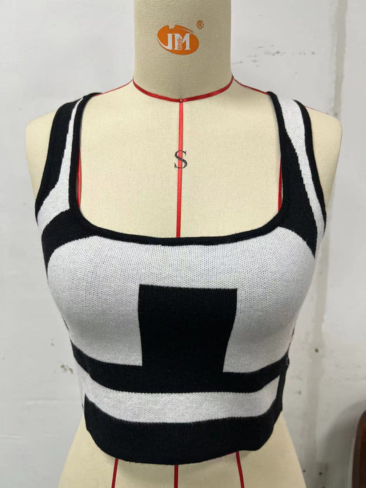 Blusa Escotada Contraste de Colores para Primavera y Verano - Image 14