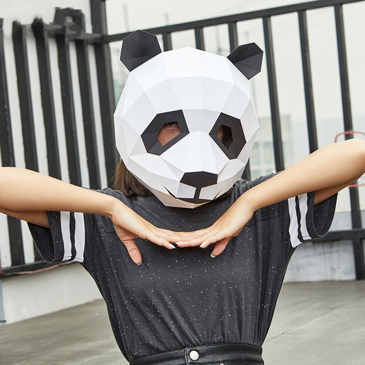 Máscara de Panda 3D Tesoro Nacional - DIY Personalizable para Fiestas - Image 5