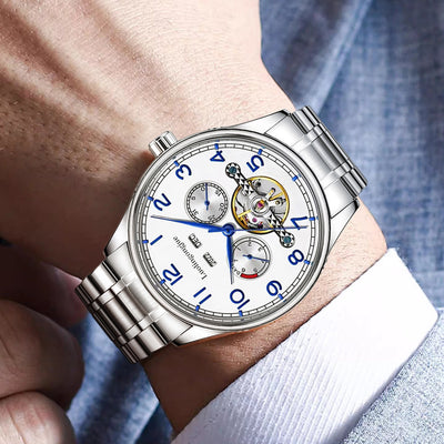 Reloj Mecánico de Acero Inoxidable para Hombre Estilo Ejecutivo - Image 3
