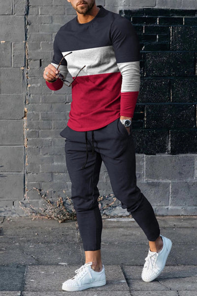 Conjunto Deportivo Casual Multicolor de Manga Larga para Hombre - Image 13