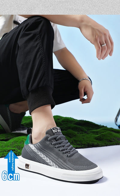 Zapatillas Deportivas Tejidas con Alzas Invisibles para Hombre - Image 15
