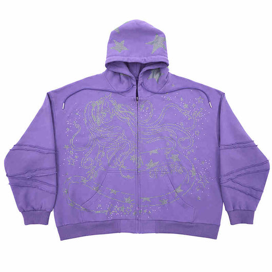 Sudadera Snake Demon Girl con Diamantes - Image 8